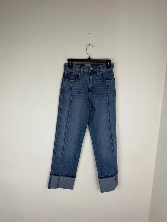 Joe’s Jeans The Margot Cuffed Jeans High Rise Straight Leg Size 25 - Picture 5 of 11